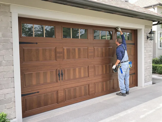 Custom garage door showcase by Westmont Garage Door Repair in Westmont