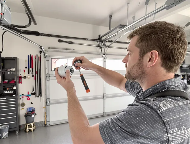 Garage door opener repair service by Westmont Garage Door Repair in Westmont