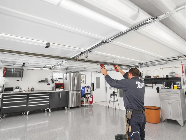 Overhead garage door repair service by Westmont Garage Door Repair in Westmont
