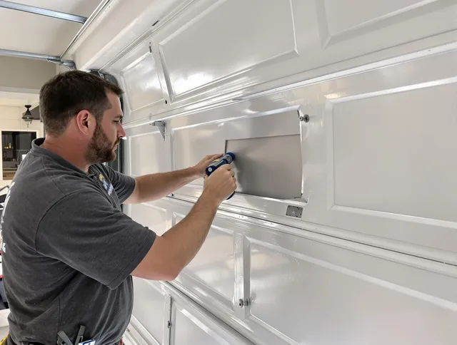 Garage door panel repair by Westmont Garage Door Repair in Westmont