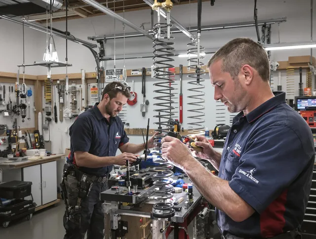 Garage door spring repair service by Westmont Garage Door Repair in Westmont